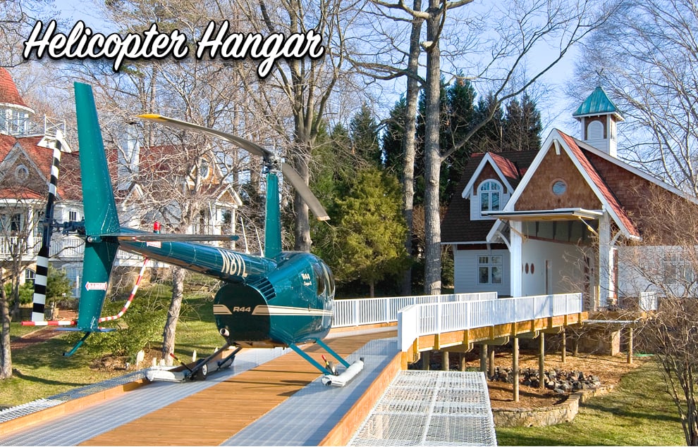 Helicopter Carriage House Door in Cornelius, NC