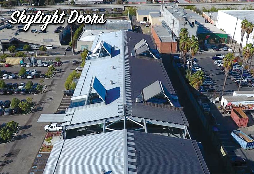 Schweiss skylight Doors in Los Angeles, CA are built weathertight
