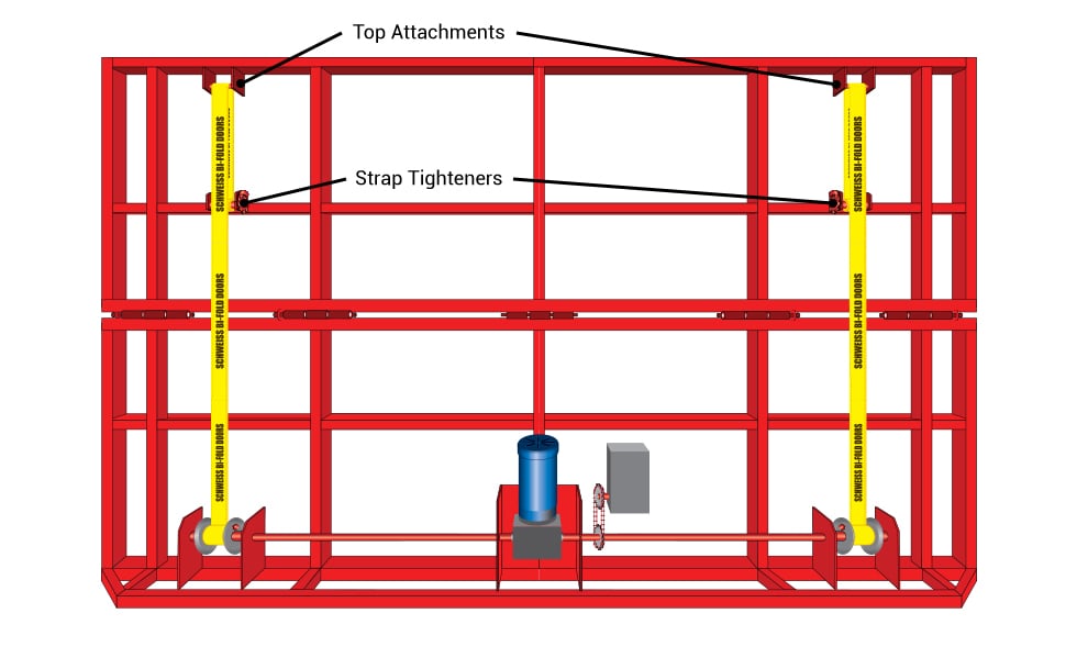 Bifold Door Installation - Attaching the Straps