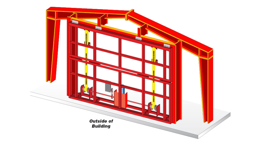 Bifold Door Installation - Fastening door to building