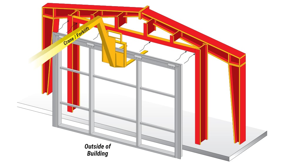 Hydraulic Door Installation - Installing door to clear opening