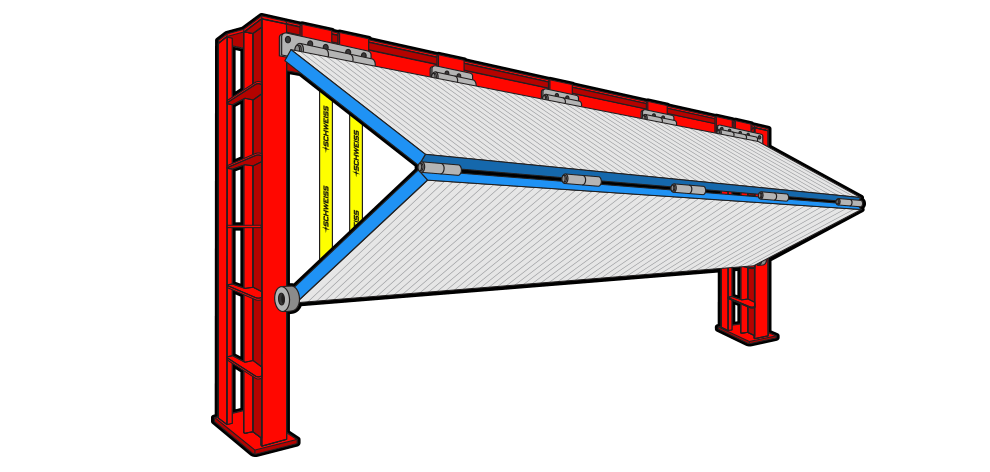 Bifold Superstructure Tri-Pod Door Design from Schweiss