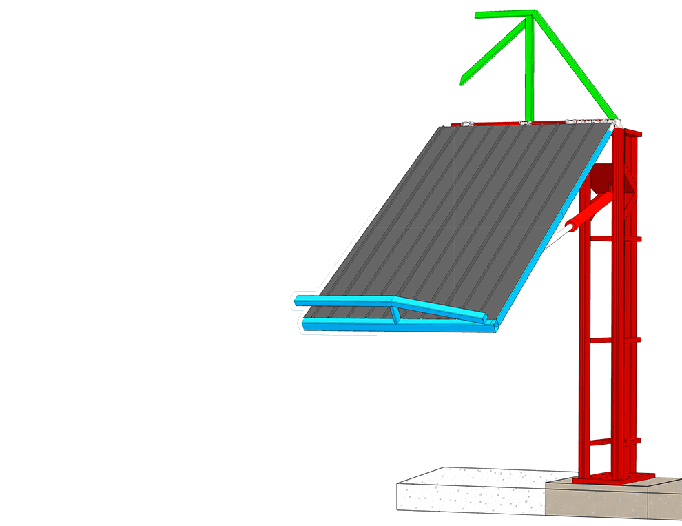 Self Supported Hydraulic Door Design