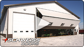 Farm and Machinery Sheds with Schweiss Bifold and Hydraulic Doors