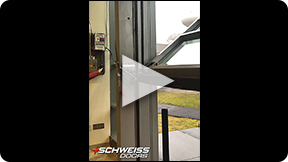 Schweiss Doors has smoothest operation by Patented Liftstraps