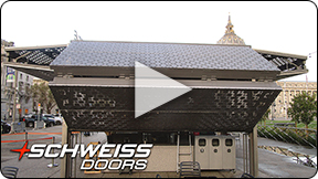 Schweiss Bifold and Hydraulic Door in Restaurants and Bars