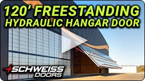 120ft Schweiss Hydraulic Door With Free Standing Header