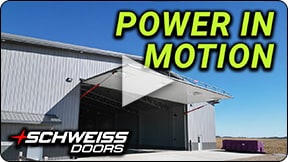 Schweiss One Piece Hydraulic Doors are powerful, built with safety and are a door you can trust