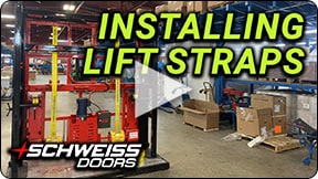 Step-by-step guide detailing the process of how to install Schweiss Lift Straps