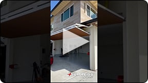 Schweiss bifold door installed on garage in Hawaii shown in action!