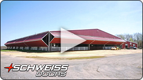 Horse Stable choose Schweiss Liftstrap Doors