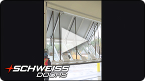 Schweiss Military liftstrap door in Canada