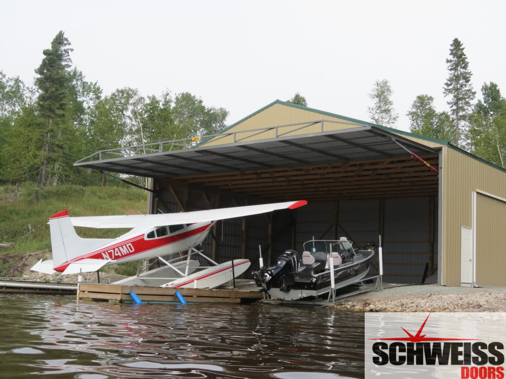 Canadian floatplane hangar door