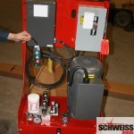 Schweiss 95 percent efficient hydraulic door pump