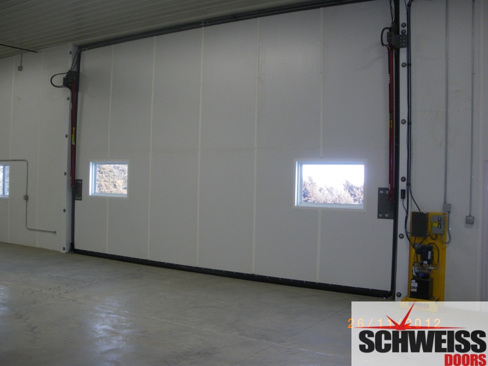 Hydraulic door garage door interiors