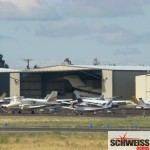 Big hydraulic hangar doors for big aircraft