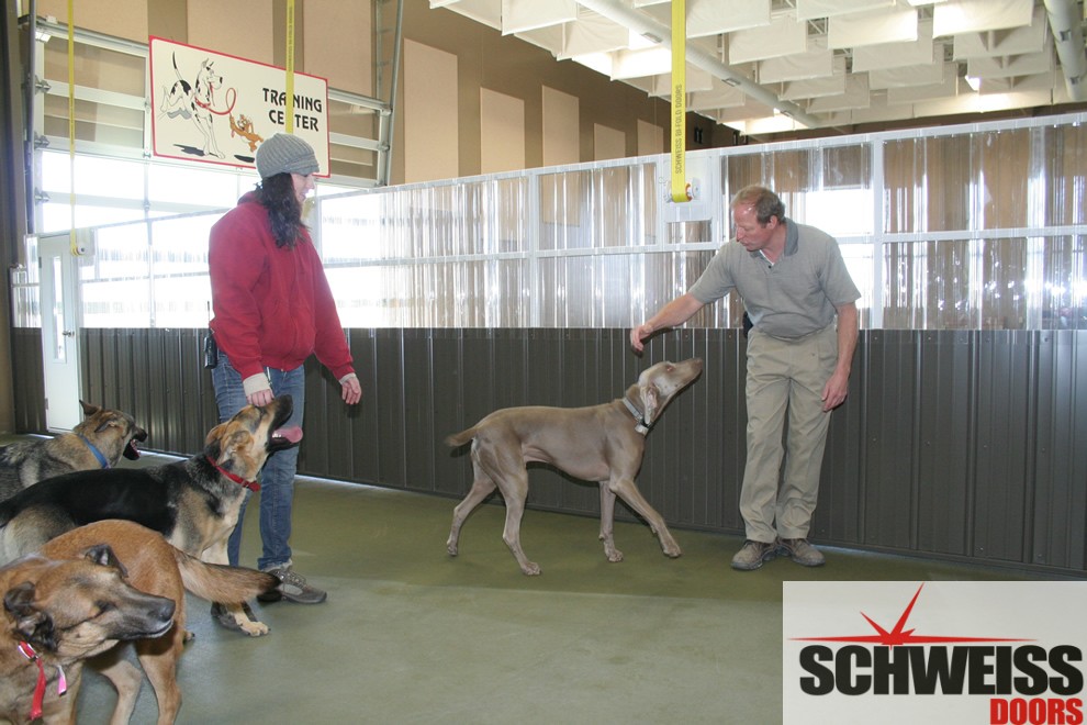 Schweiss Moving Gate divides big room