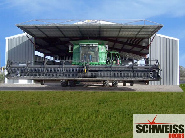 Schweiss hydraulics are designed for large farm and ranch hydraulic doors