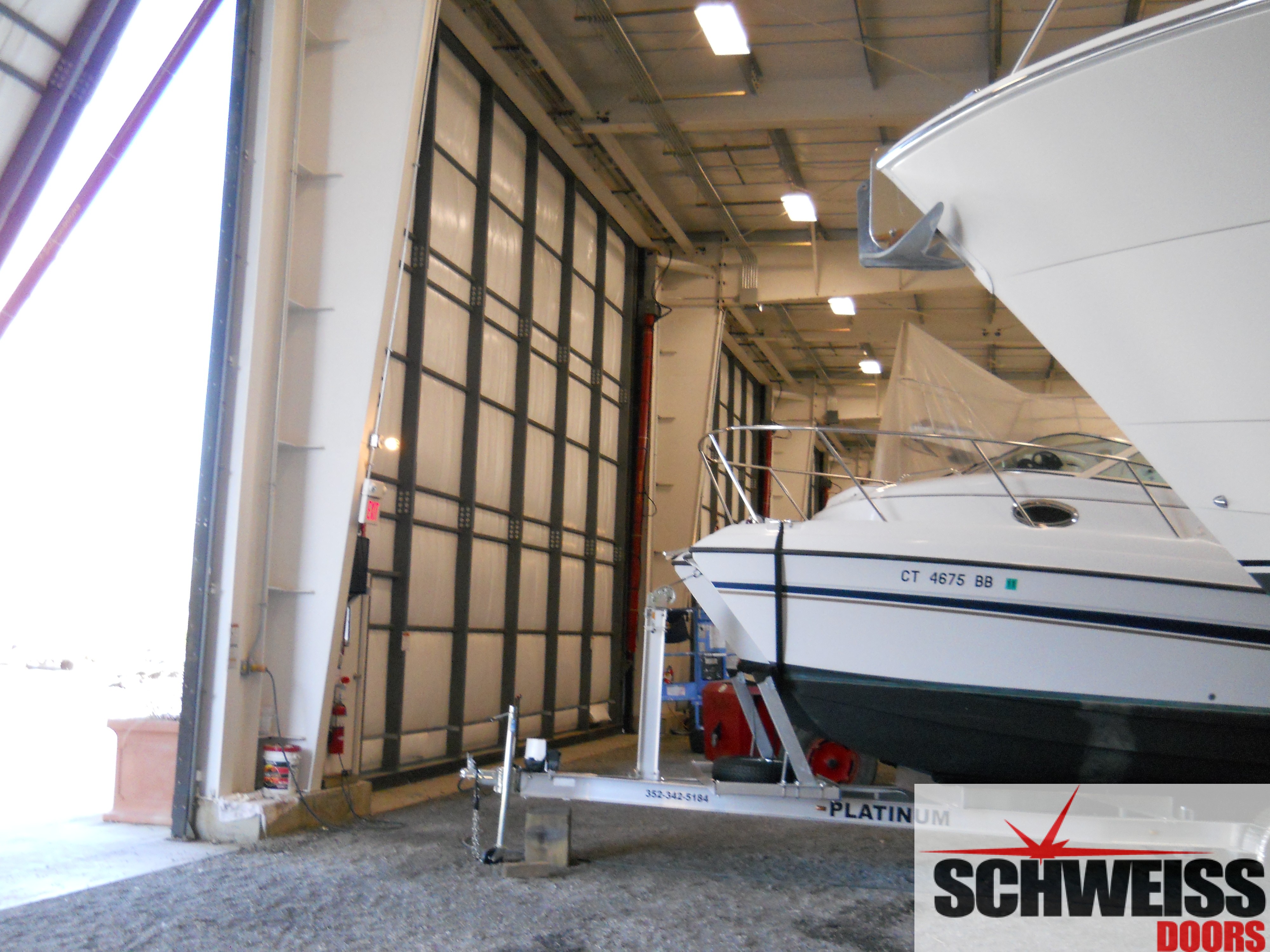 Schweiss Hydraulic Door for Boat Storage