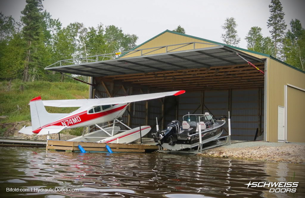 FloatPlane Hangar Hydraulic Door